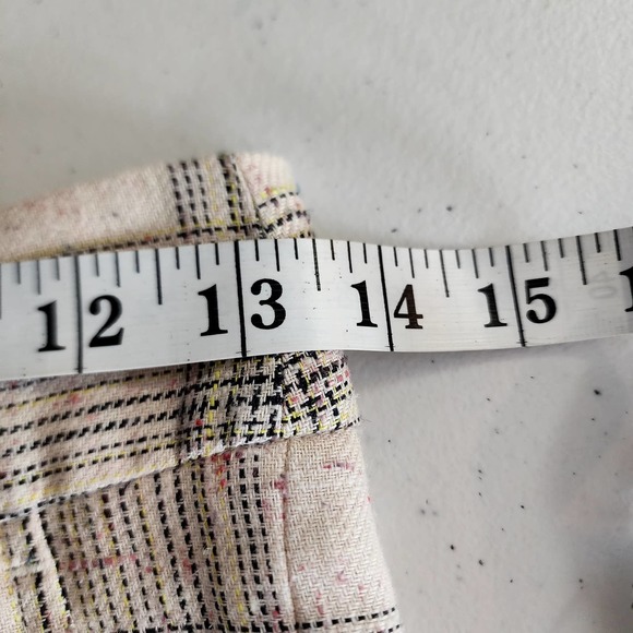 Isabel Marant Women's Oceyo Linen Silk Trouser Pants Plaid Size 2 NWT - Picture 7 of 9